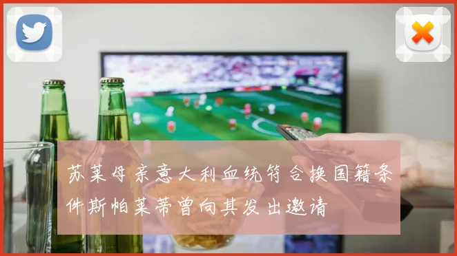 苏莱母亲意大利血统符合换国籍条件斯帕莱蒂曾向其发出邀请